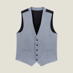 Outlet Tweekleurig slim kostuumgilet Kostuumgilet
