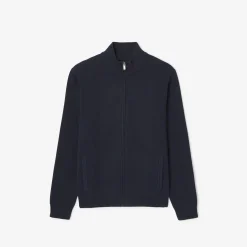 Clearance Vest met ristsluiting en opstaande kraag Heren Gebreide Vesten Heren|Trui