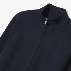 Clearance Vest met ristsluiting en opstaande kraag Heren Gebreide Vesten Heren|Trui