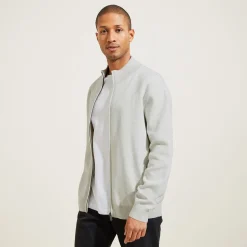 Fashion Vest met ristsluiting en opstaande kraag Heren Gebreide Vesten Heren|Trui