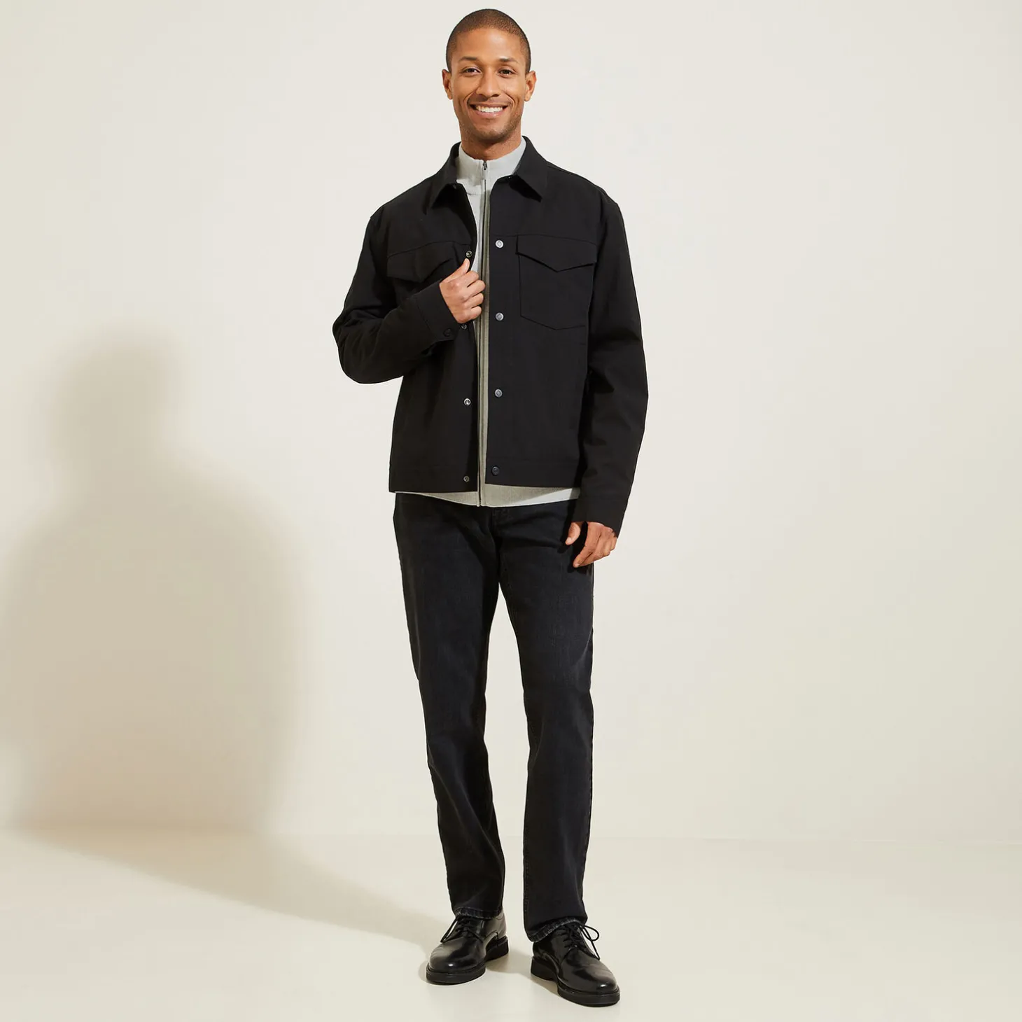 Fashion Vest met ristsluiting en opstaande kraag Heren Gebreide Vesten Heren|Trui