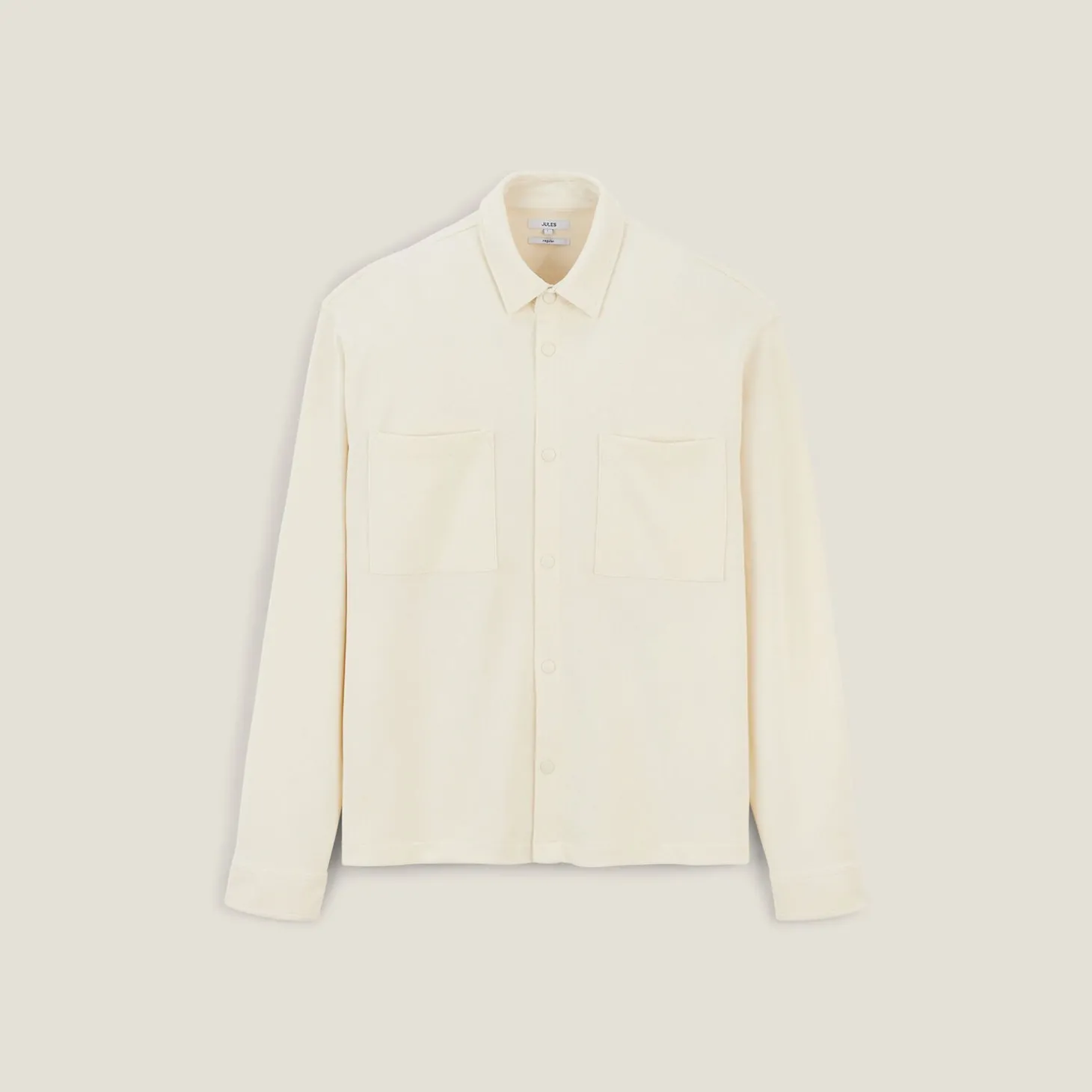 Flash Sale Wollen overhemdjas met hemdskraag Overshirt|Overhemd