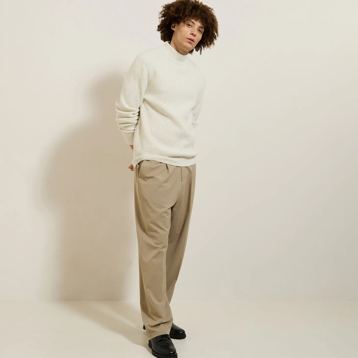 Outlet Zachte trui met schoorsteenkraag Trui