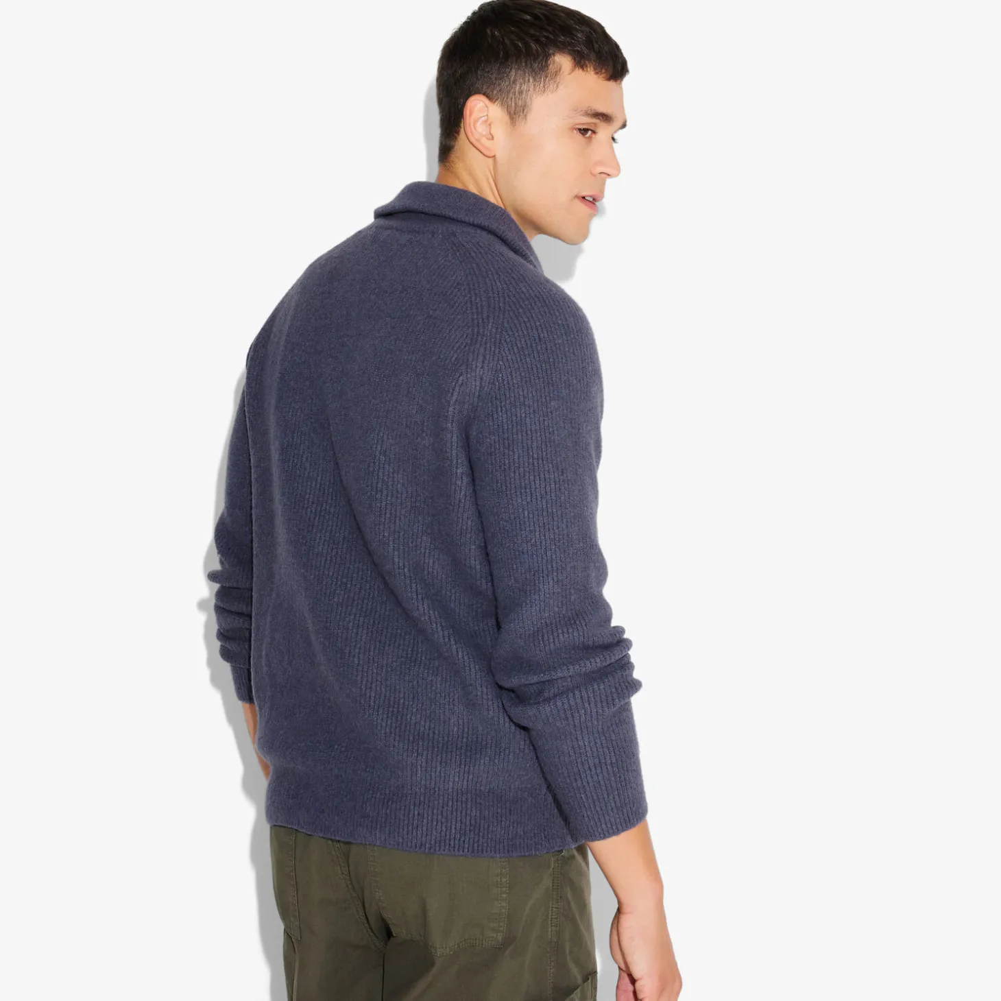 Clearance Zachte trui met truckerskraag Trui