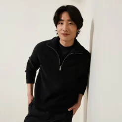 Shop Zachte trui met truckerskraag Trui