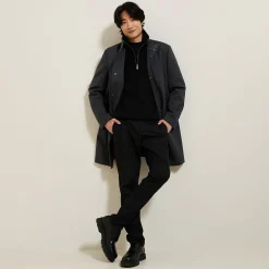 Shop Zachte trui met truckerskraag Trui